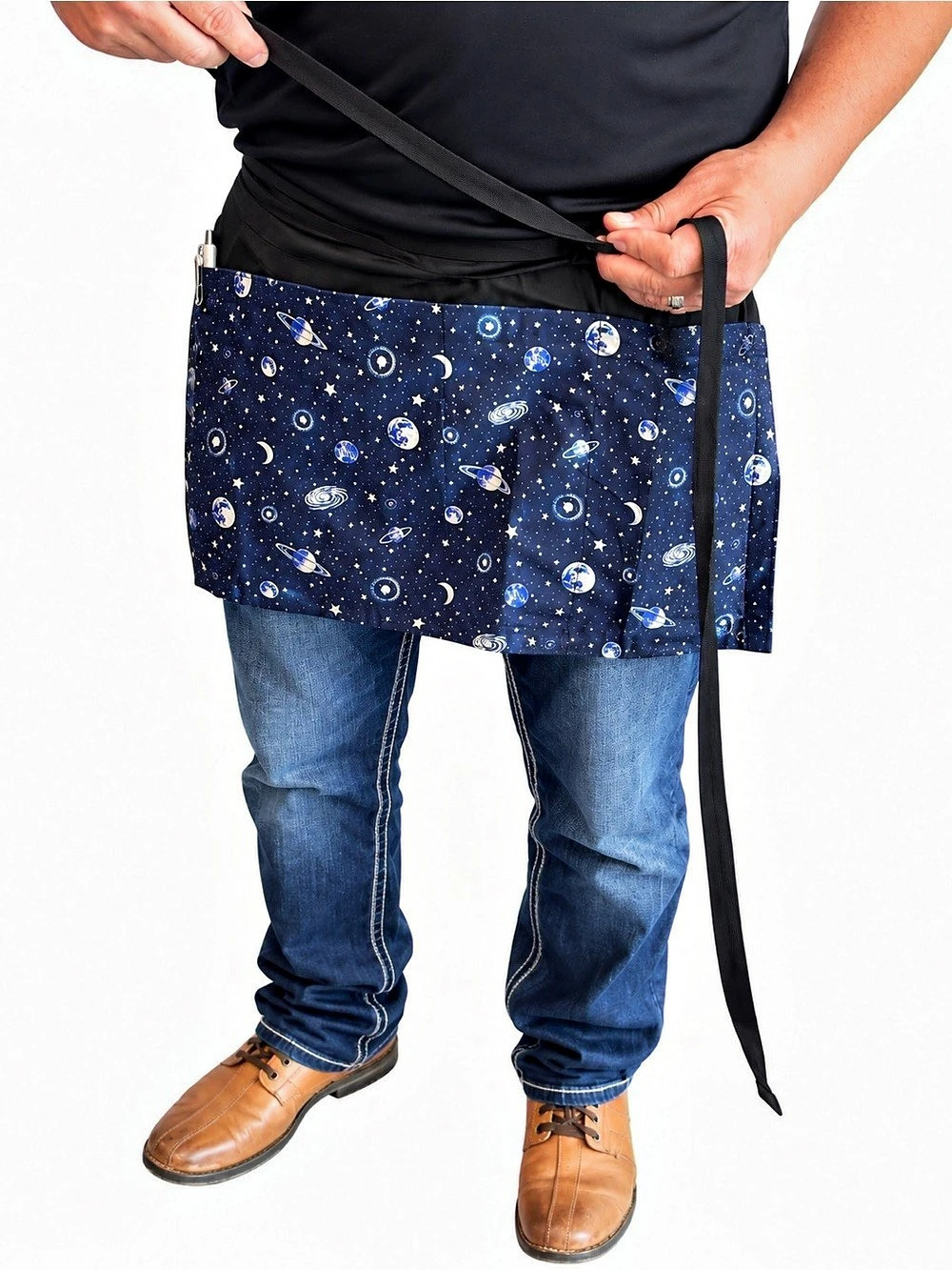 Blue Abstract Belt Bag